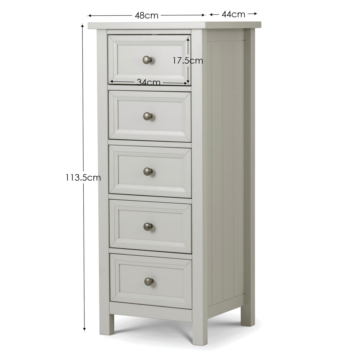 Maine 5 Drawer Tall Chest