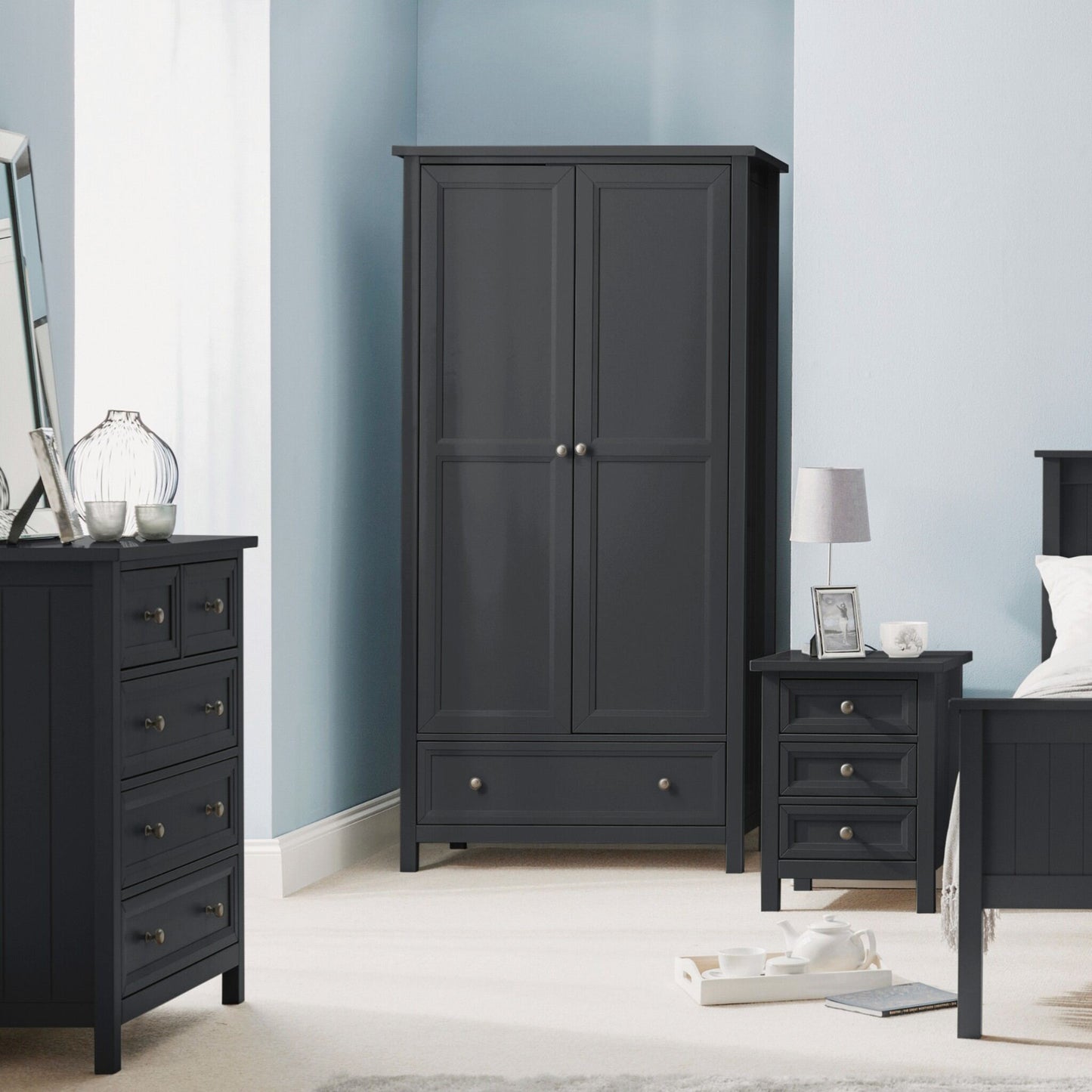 Maine 2 Door Combination Wardrobe