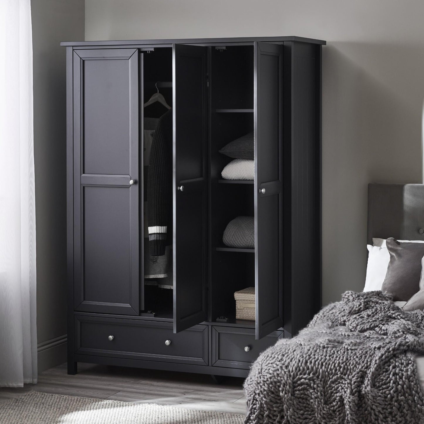 Maine 3 Door Combination Wardrobe