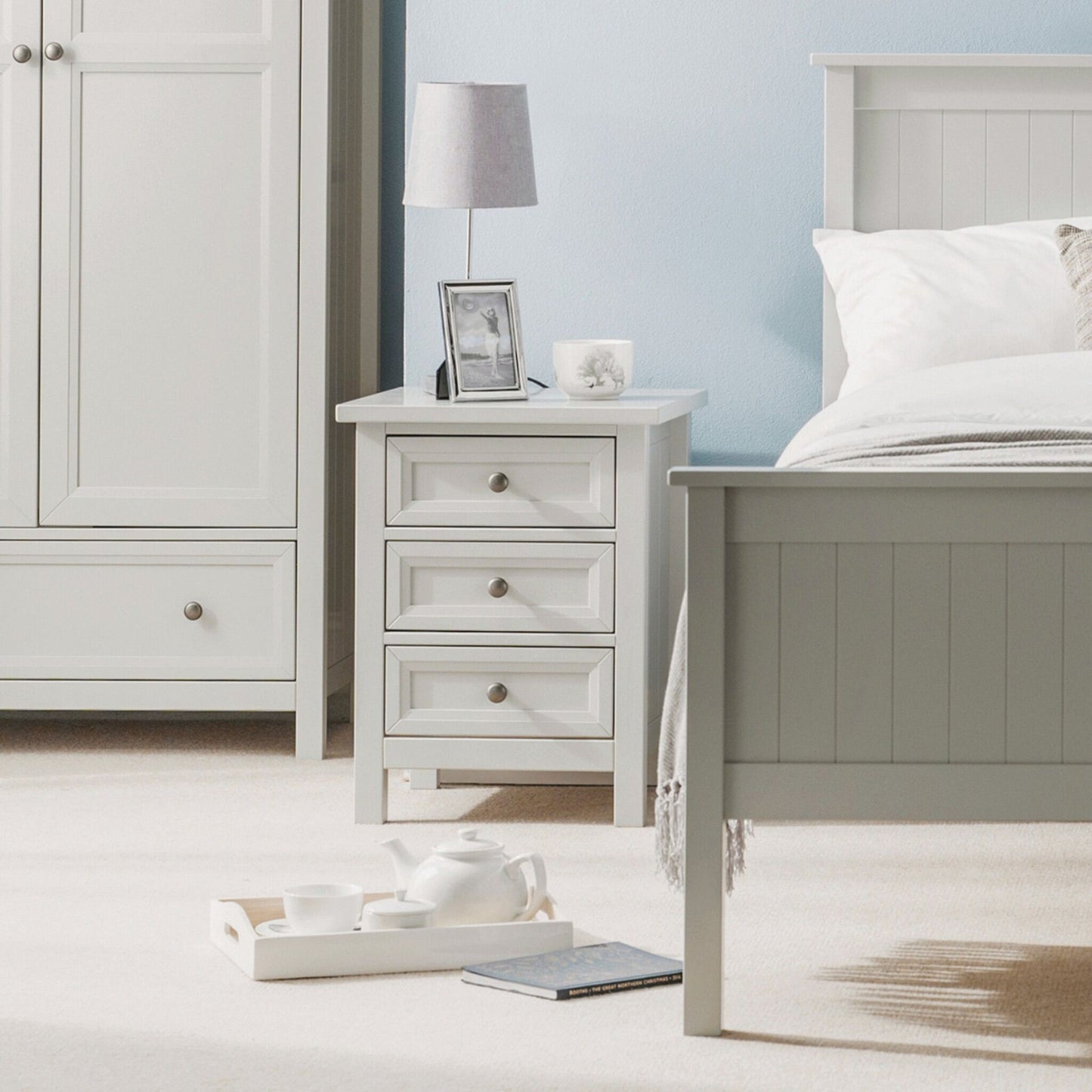 Maine 3 Drawer Bedside
