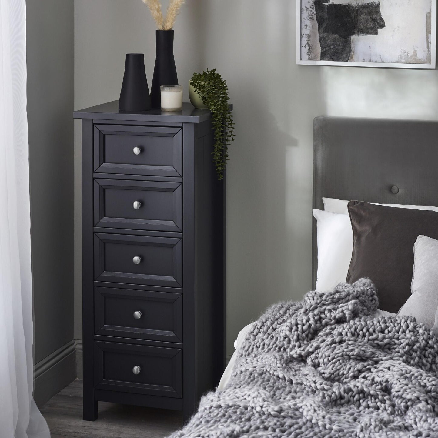 Maine 5 Drawer Tall Chest