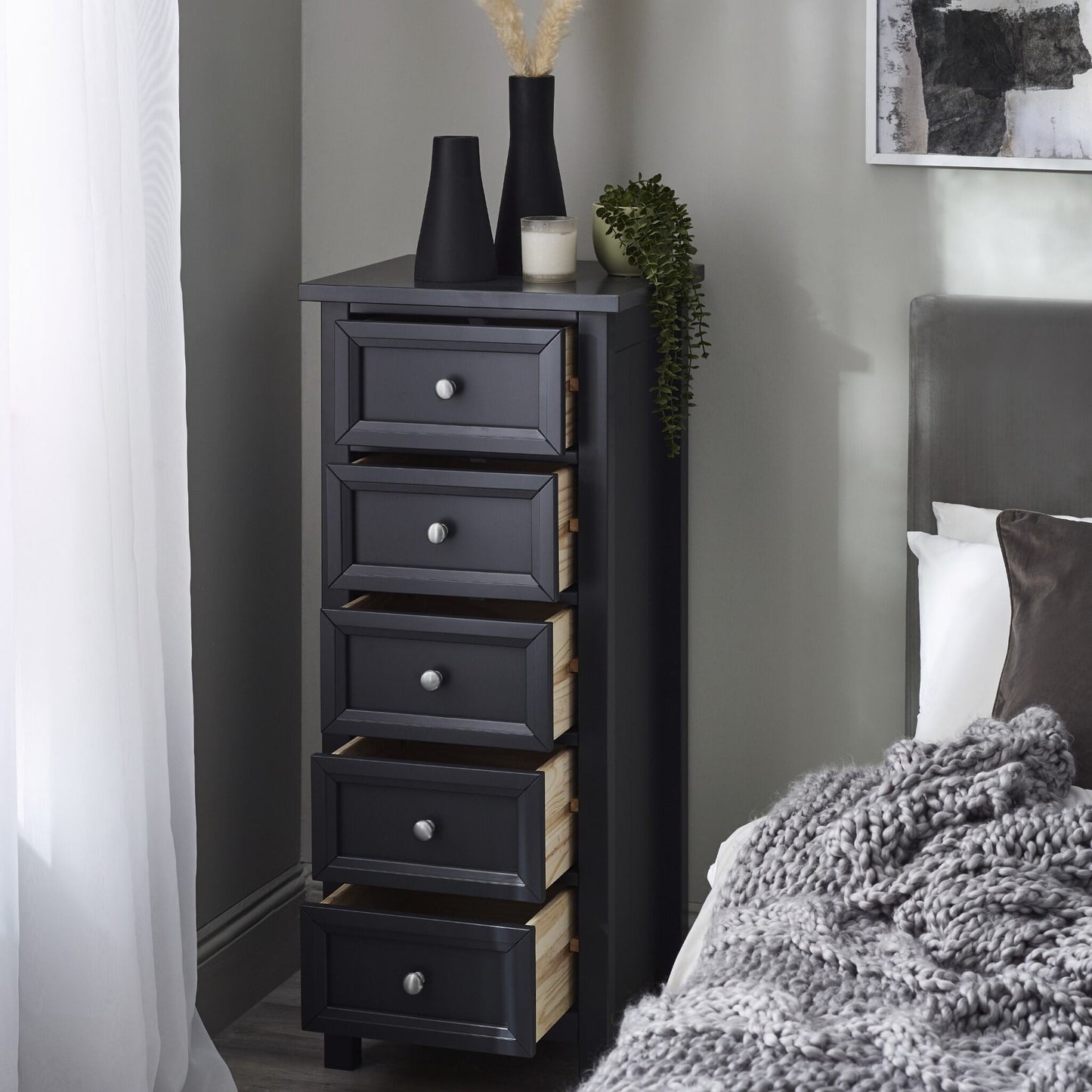 Maine 5 Drawer Tall Chest