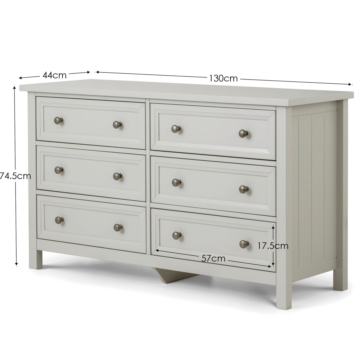 Maine 6 Drawer Wide Chest