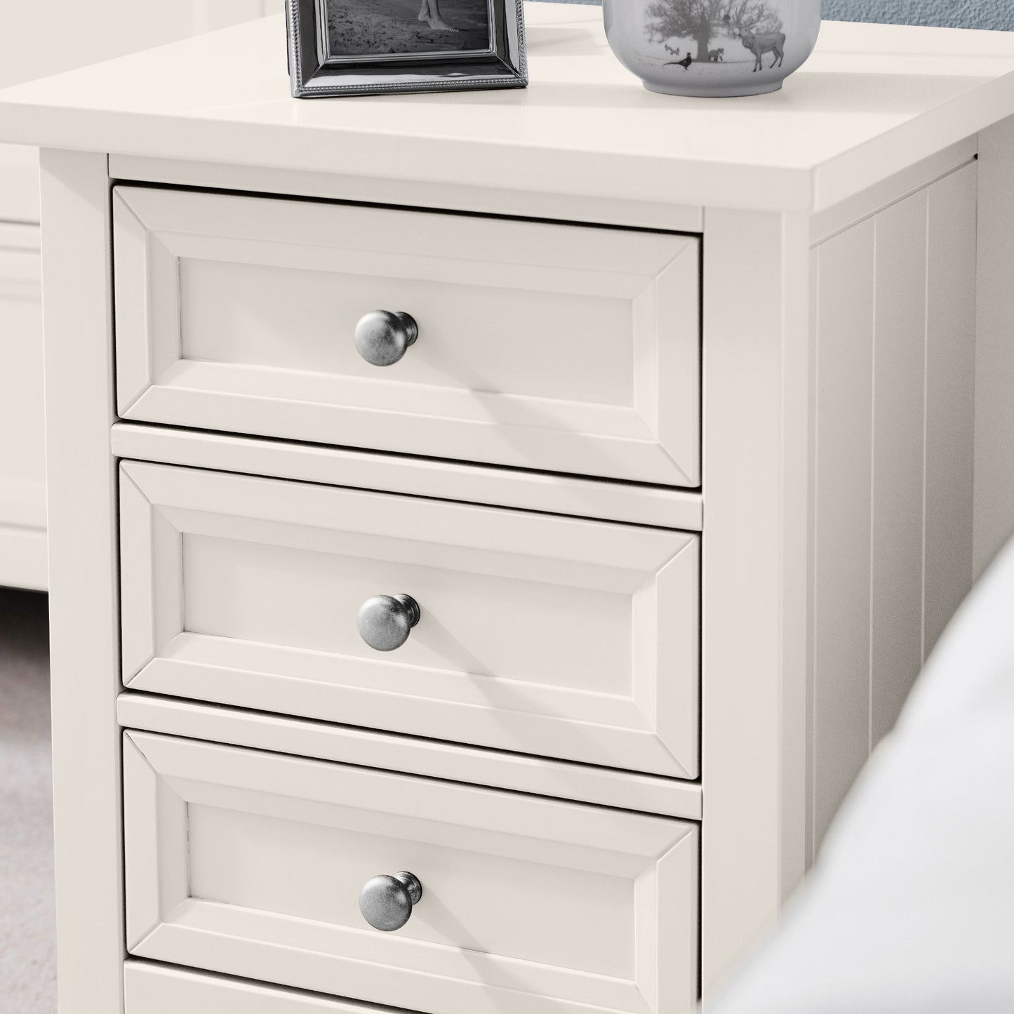 Maine 3 Drawer Bedside