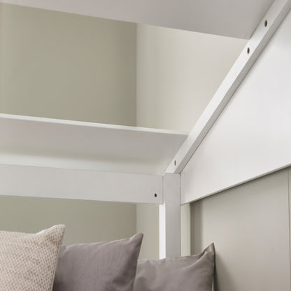Acorn Treehouse Mid Sleeper & Storage Unit in White