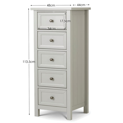 Maine 5 Drawer Tall Chest