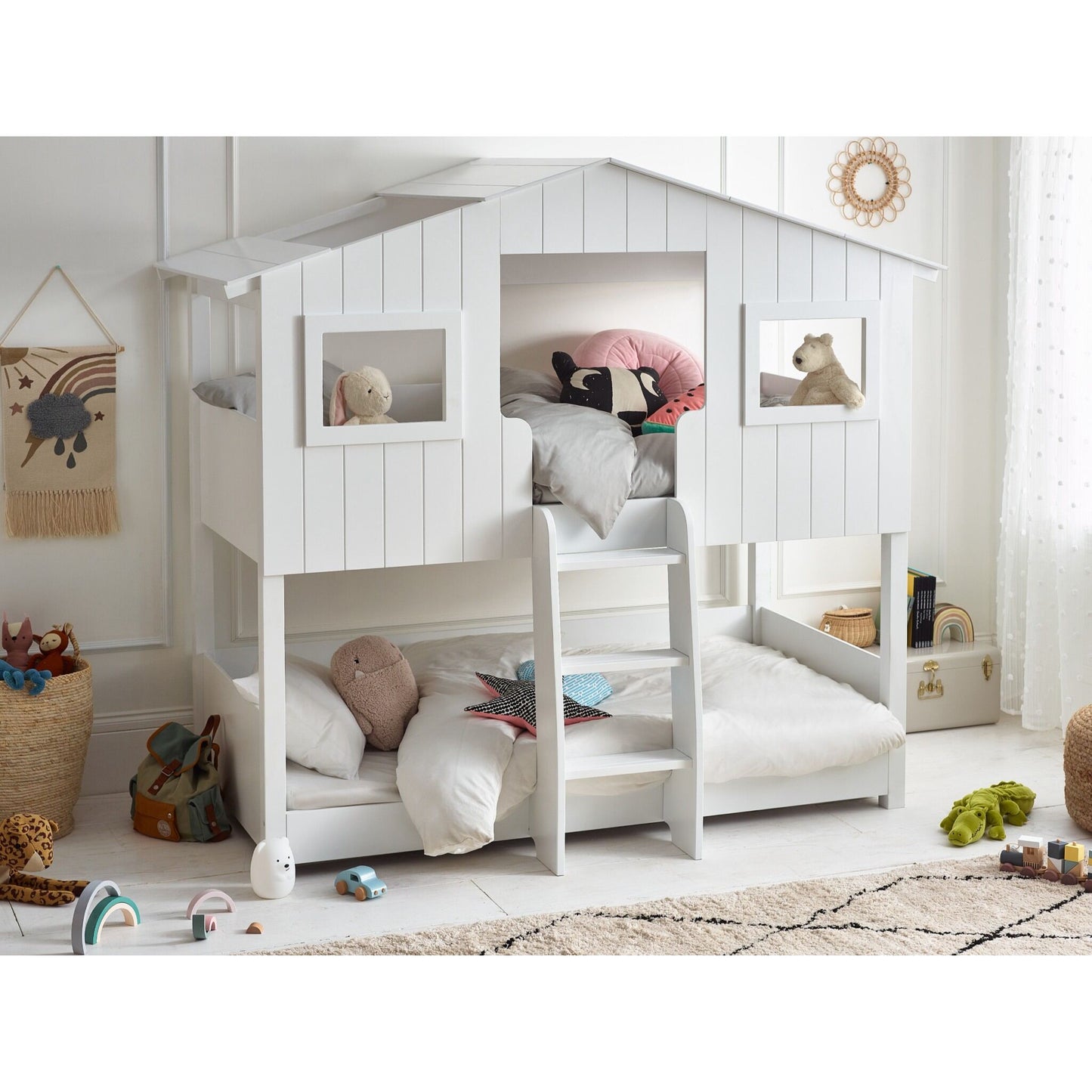 Willow Treehouse Bunk Bed in White