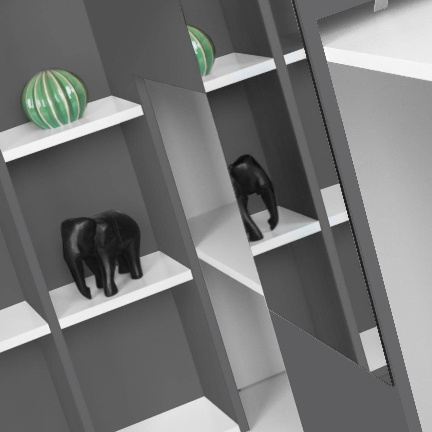 Shelving detail on Aurora High Sleeper Bed
