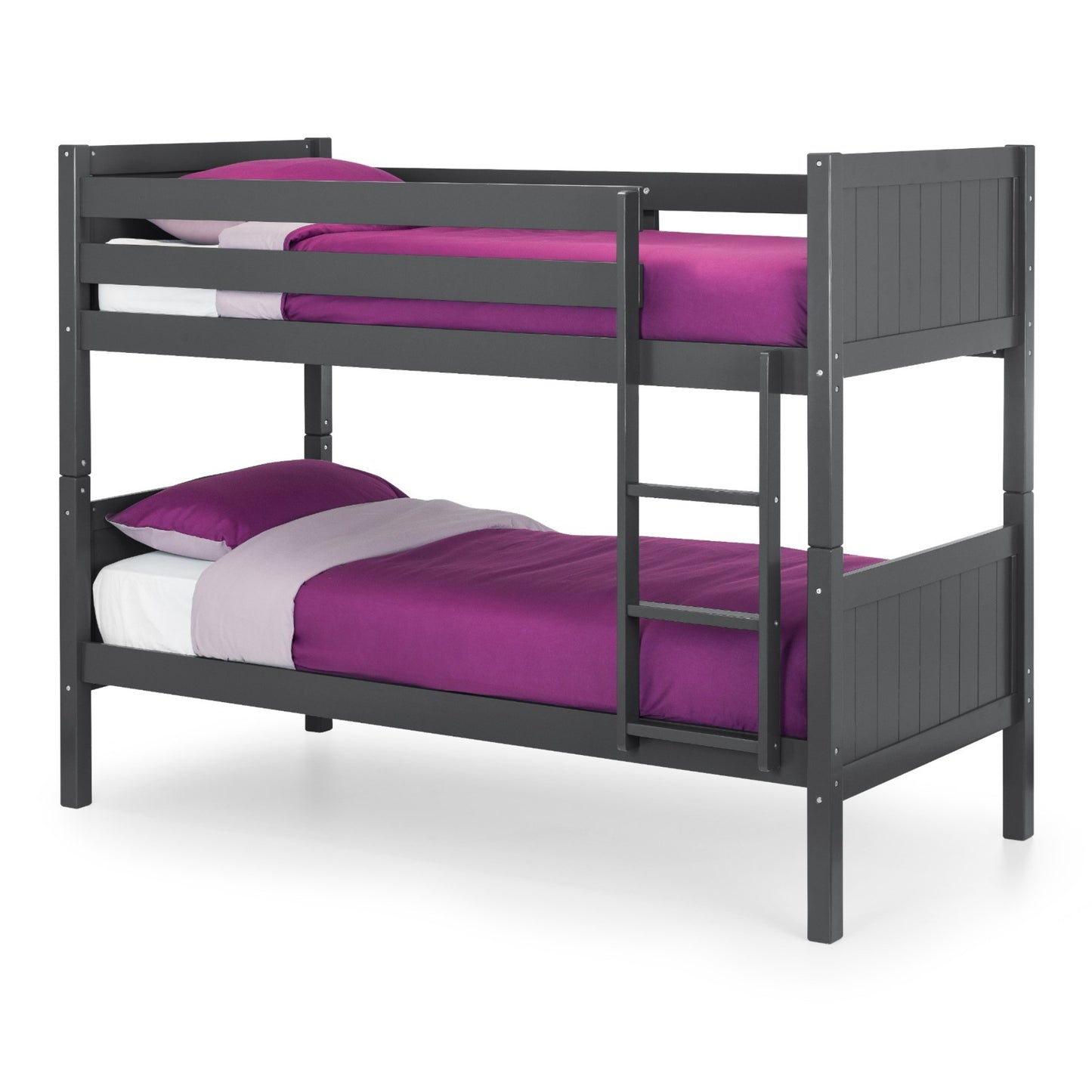 Corner view of Bella Bunk Bed in anthracite