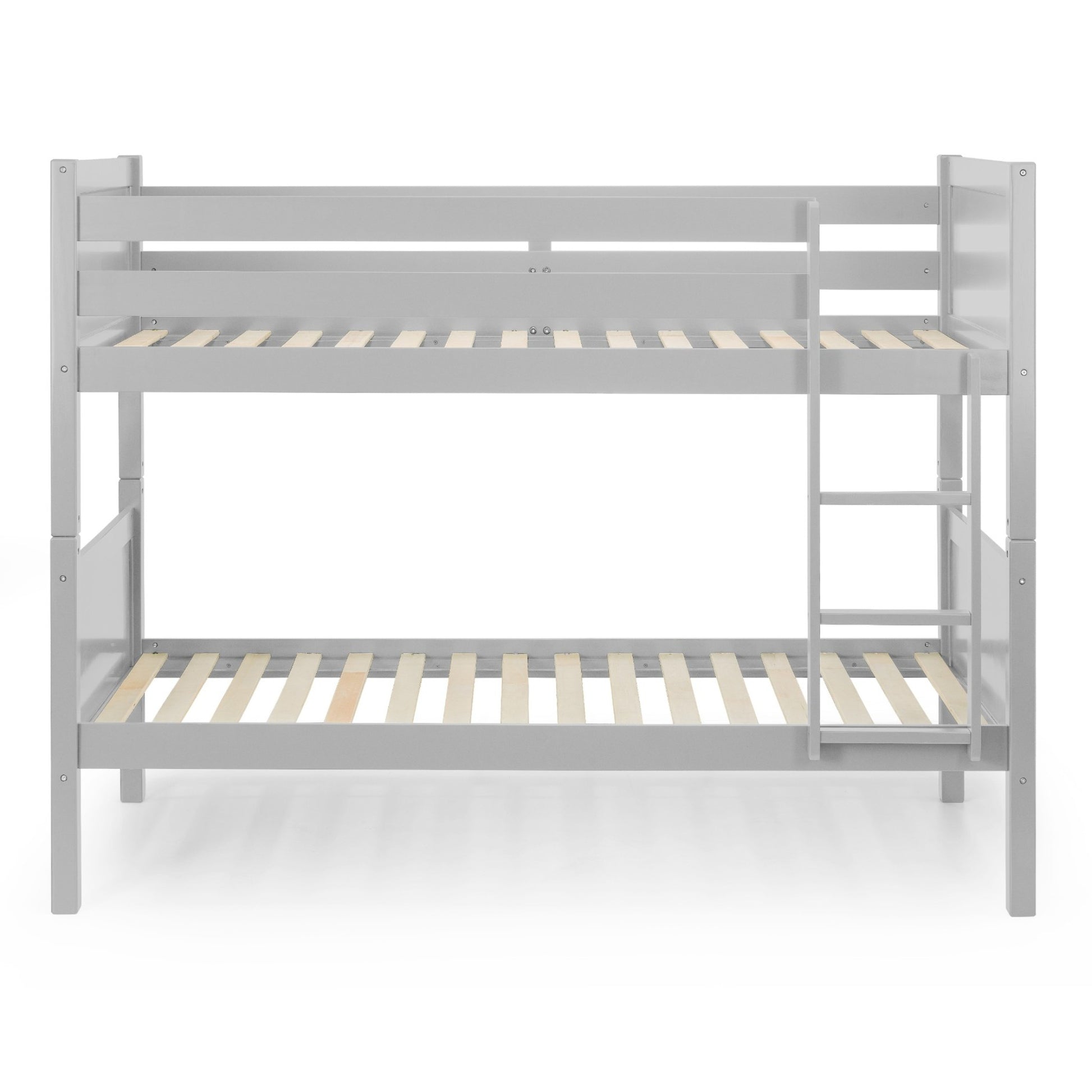 Front view of Bella Bunk Bed in dove grey
