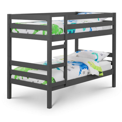 Angled corner view of Camden Bunk Bed in anthracite