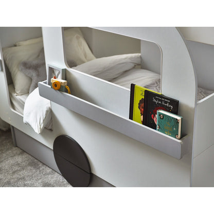 Side storage rail of Caravan Tourer Low Sleeper Bed