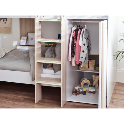 Ladder and wardrobe detail of Horizon Dual Position Bunk Bed 
