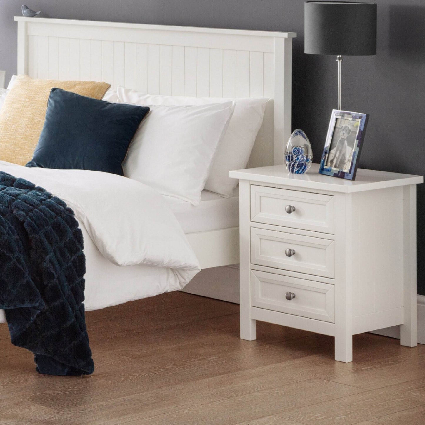 Maine 3 Drawer Bedside