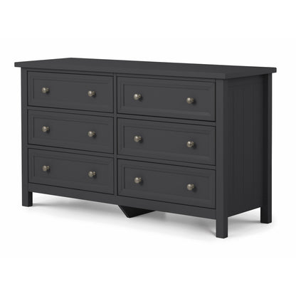 Maine 6 Drawer Wide Chest