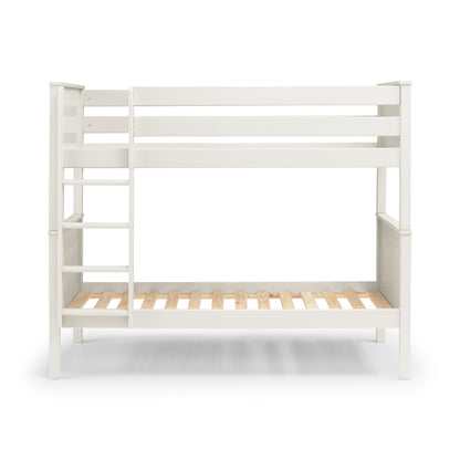 Front view of Maine Bunk Bed in surf white