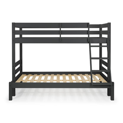 Front view of Merlin Triple Sleeper Bunk Bed in anthracite