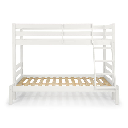 Front view of Merlin Triple Sleeper Bunk Bed in surf white
