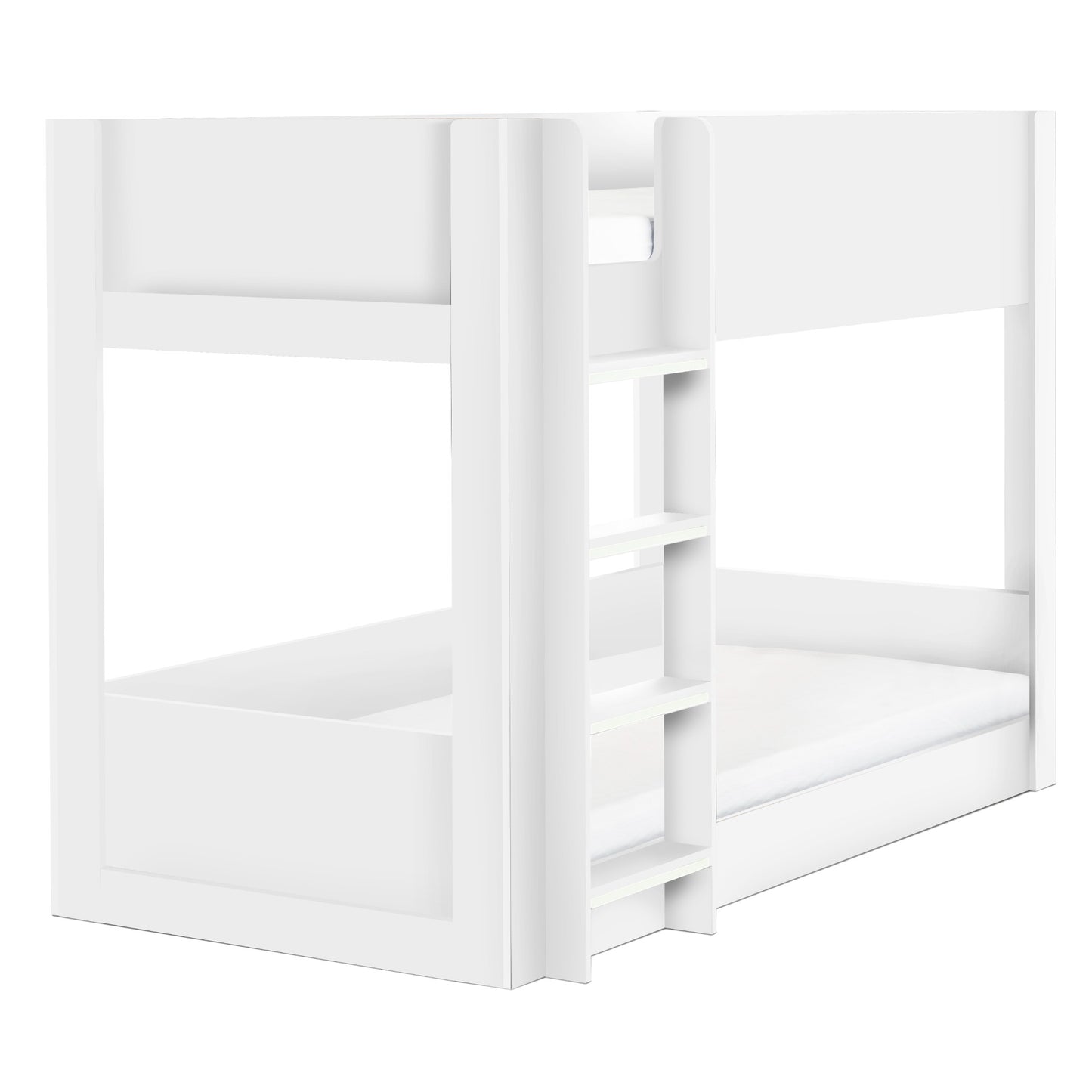 Angled view of the Solomon Bunk Bed in white