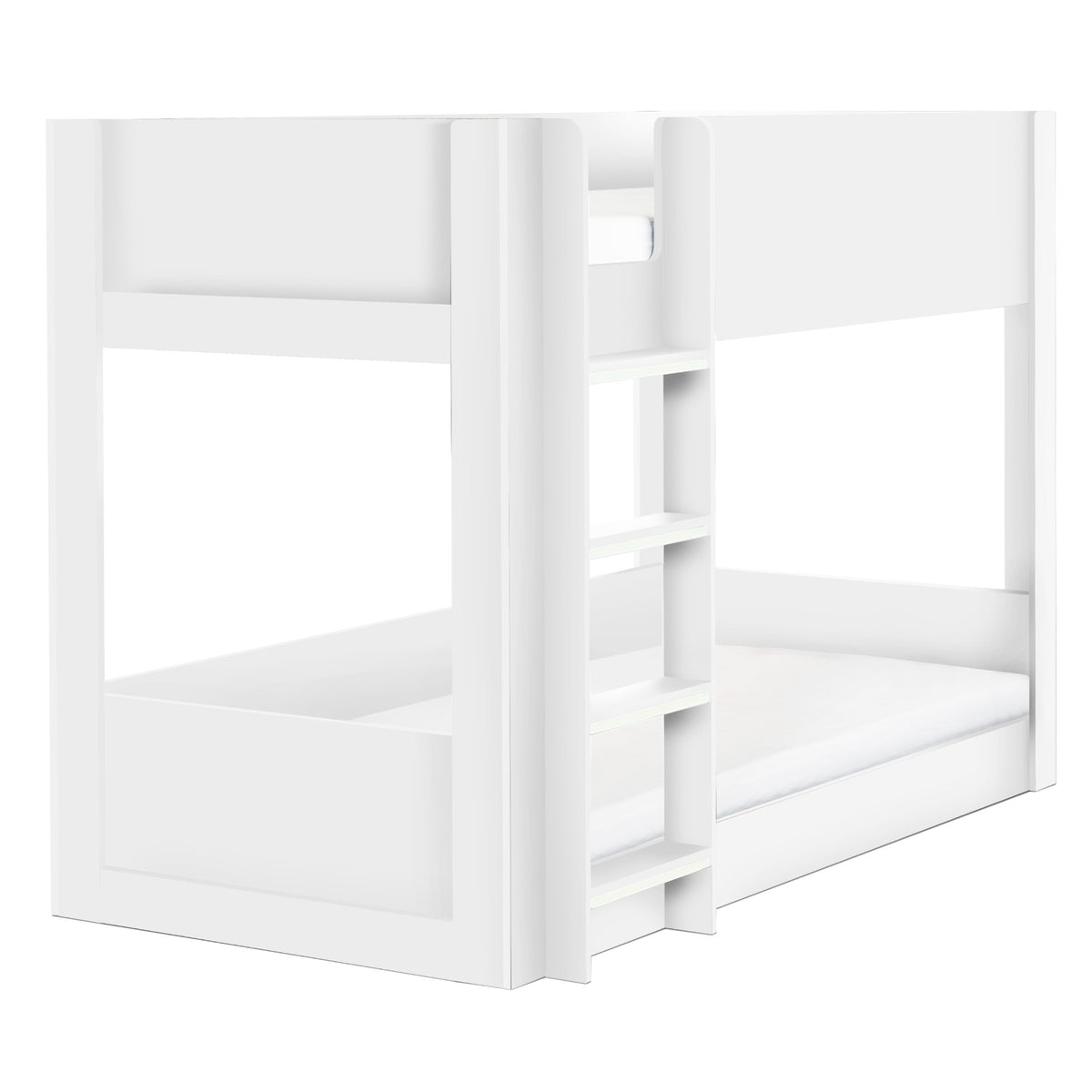 Angled view of the Solomon Bunk Bed in white
