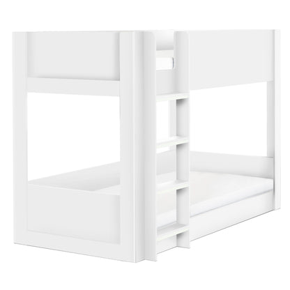 Angled view of the Solomon Bunk Bed in white