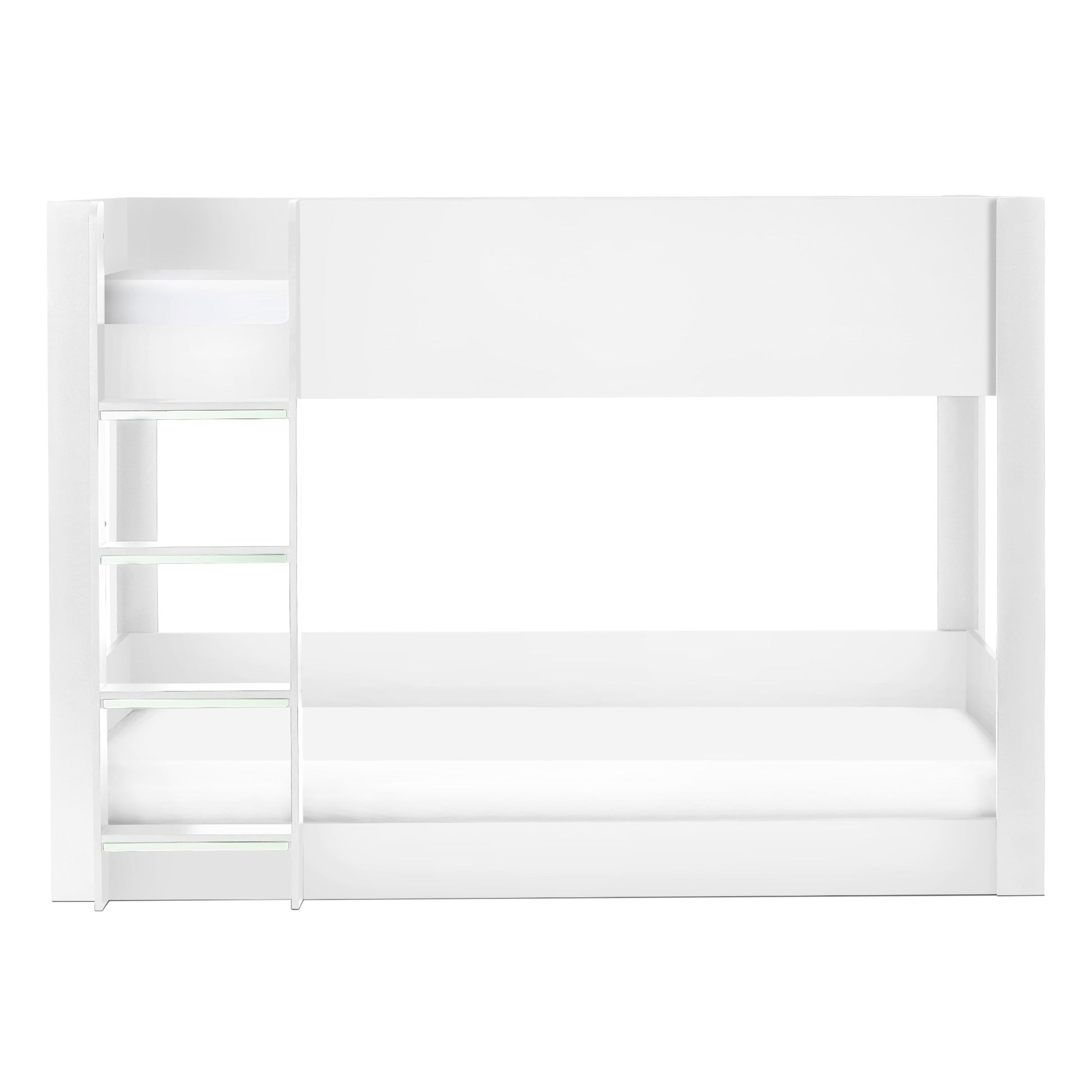 Front view of the Solomon Bunk Bed in white