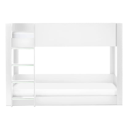 Front view of the Solomon Bunk Bed in white